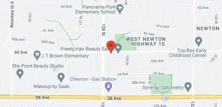 map of 12838 60 AVENUE